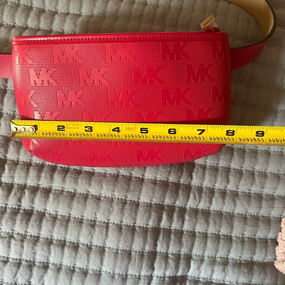 Michael Kors Womens Belt Bag Fanny Pack MK Signature dark pink Sz-Large/xl - Picture 9 of 13